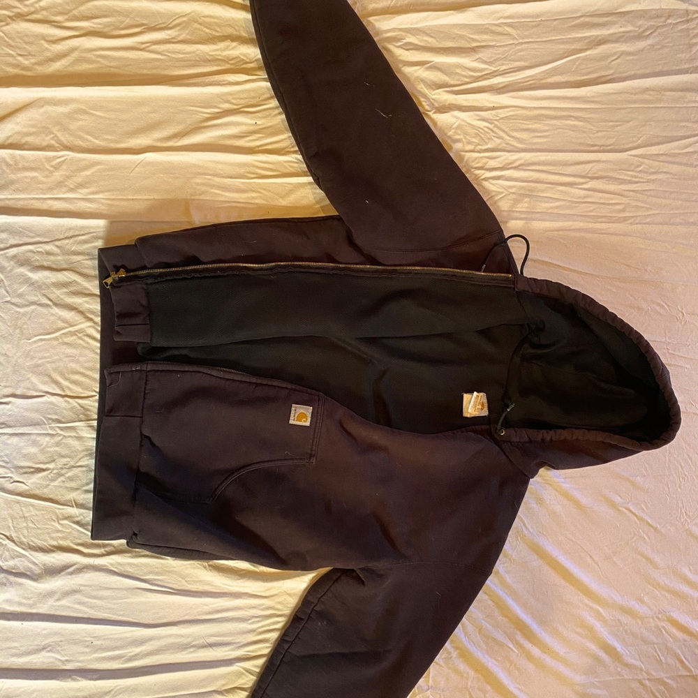 Carhartt zip up Large maroon